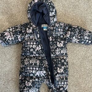 Columbia Infant Hooded Snowsuit in Size 6-12 Months, Great Condition
